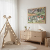 エルサ・ベスコー Vintage キュート フォレスト チルドレン フェアリー ポスター