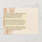 エルシャダイ |神の敬虔な聖なる書物、 経典 ポストカード (裏面)