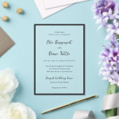 エルシンプルモダン結婚の アクリル招待状 (インサイチュ (ウェディング))