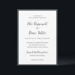 エルシンプルモダン結婚の 招待状<br><div class="desc">モダン結婚式招待状は薄いシンプル詳細に囲まれたイベントデザインを備え縁どた。</div>