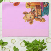 エルシー・ザ・ウシと娘のベウラー キッチンタオル (折り畳み)