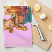 エルシー・ザ・ウシと娘のベウラー キッチンタオル (四つ折り)