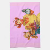 エルシー・ザ・ウシと娘のベウラー キッチンタオル (縦)
