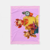 エルシー・ザ・ウシと娘のベウラー フリースブランケット (正面)