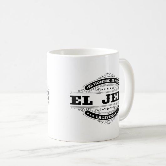 エルジェフェエルホムブルエルミトラレイエンダ(スペインのイン) コーヒーマグカップ (正面右)
