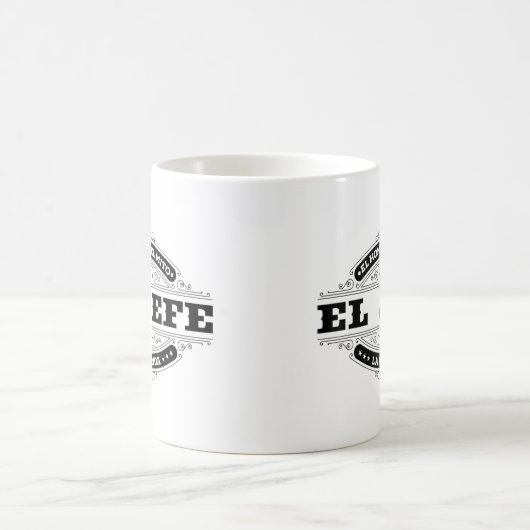 エルジェフェエルホムブルエルミトラレイエンダ(スペインのイン) コーヒーマグカップ (中央)