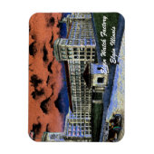 エルジンウォッチカラフルファクトリー水彩1920アート マグネット (縦)