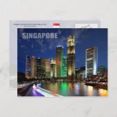 エルジン橋からシンガポールのスカイライン ポストカード (正面/裏面)