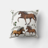 エルスカが馬と花を食べた クッション (裏面)