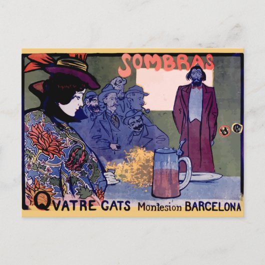 「エルスクアトレガッツ」カルテルモデニスタデラモンカサス ポストカード (正面)