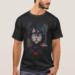 エルスター・シグナリス 赤い目 グローシン'グ シンセティック スキン アイコン Tシャツ