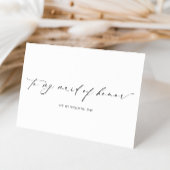 エルスミアー 私の名誉あるメイドへのウェディングデーのカード カード