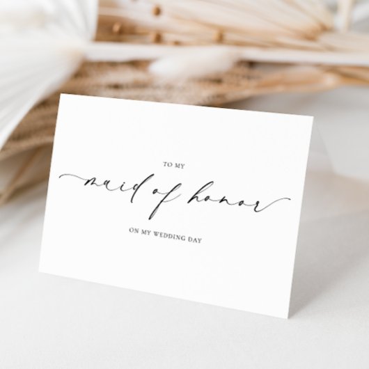 エルスミアー 私の名誉あるメイドへのウェディングデー カード
