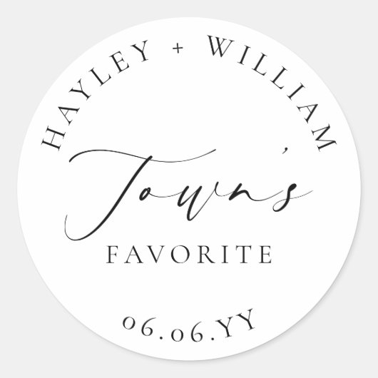 エルスミア お気に入りのクラシックラウンドステッカー ラウンドシール (正面)