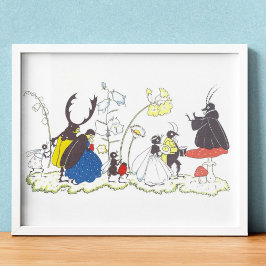 エルゼ・ヴェンツ・ヴィートアによるヴィンテージイラスト ポスター