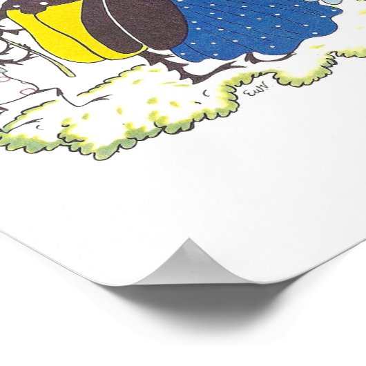 エルゼ・ヴェンツ・ヴィートアによるヴィンテージイラスト ポスター (角)