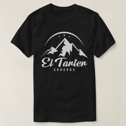 エルタルターアンドラスキーリゾートスキーリゾートスキースノーボード Tシャツ (デザイン正面)