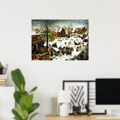 エルダーアートのPieter Bruegelベツレヘムの国勢調査 ポスター (ホームオフィス)