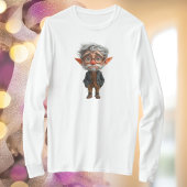 エルダークリスマス小妖精や小人ウィメンズティー Tシャツ