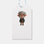 エルダークリスマス小妖精や小人クラフトギフトラベル ギフトタグ (正面)