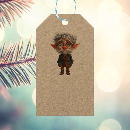 エルダークリスマス小妖精や小人クラフトギフトラベル ギフトタグ