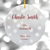 エルダークリスマス小妖精や小人セラミックオーナメント セラミックオーナメント