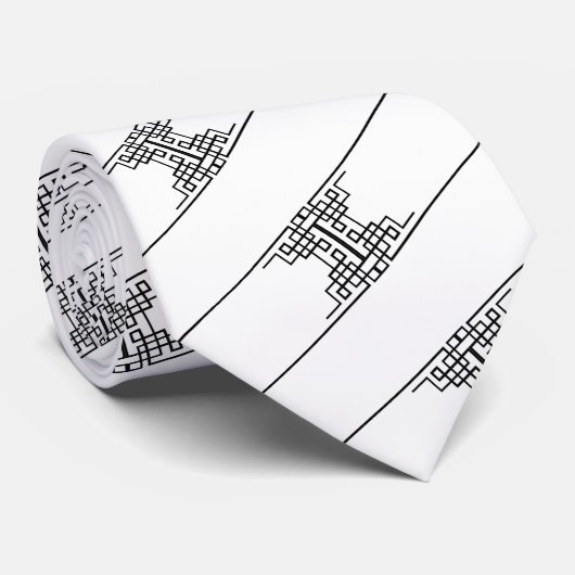 エルダースタイル白と黒のネクタイ ネクタイ (ロール)