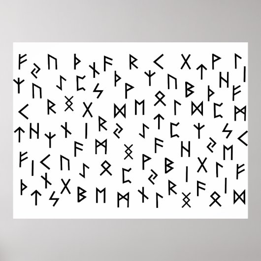 エルダーフサルクのルーン文字 ポスター (正面)