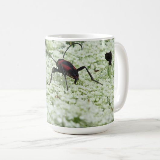 エルダーフラワーの昆虫 コーヒーマグカップ (正面右)