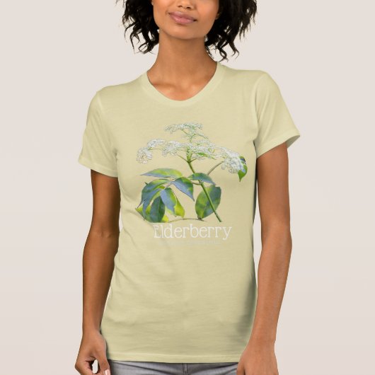 エルダーベリーサンブクスカナデンシスイン開花 Tシャツ (正面)