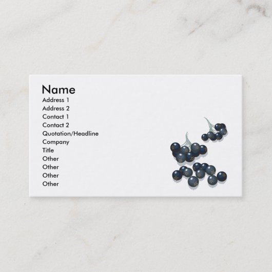 エルダーベリー 名刺 (正面)