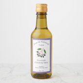 エルダーベリ素朴ーシロップボトルラベルシール ワインラベル (正面)