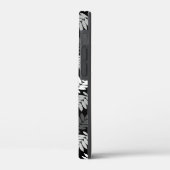 エルダーリーフ柄 ブラック ホワイト グレー Case-Mate iPhoneケース (裏面 / 左)