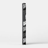 エルダーリーフ柄 ブラック ホワイト グレー Case-Mate iPhoneケース (裏面 / 右)