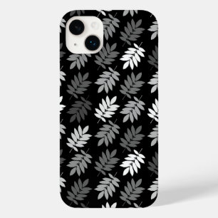 エルダーリーフ柄 ブラック ホワイト グレー Case-Mate iPhone 14 PLUSケース