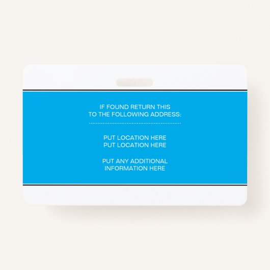 エルダー気にナースIDブルー写真テンプレート バッジ (裏面)