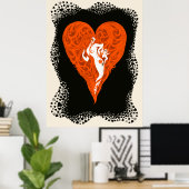 エルテ – エーススイート，ハート ポスター (ホームオフィス)