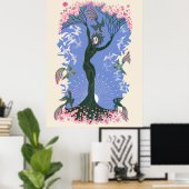 エルテ – ザシーズンズ,春, 1970 ポスター (ホームオフィス)