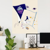 エルテ – ザ〔占星術の〕十二宮図スイートジェミニ ポスター (ホームオフィス)