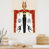 エルテ – ブロードウェイのファッション ポスター (キッチン)