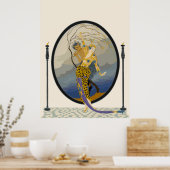 エルテ – 女性とサテュロ ポスター (キッチン)