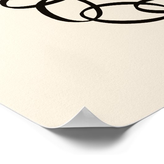 エルテ – 数字スイート、数字0 ポスター (角)