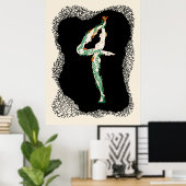 エルテ – 数字スイート、数字4 ポスター (ホームオフィス)