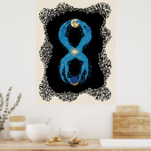 エルテ – 数字スイート、数字8 ポスター (キッチン)