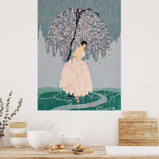 エルテ – 花の傘 ポスター (キッチン)