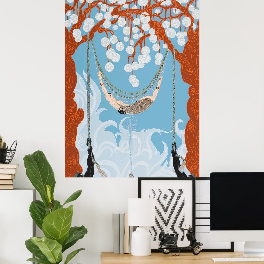 エルテ – Spider Web, 1980 ポスター (ホームオフィス)