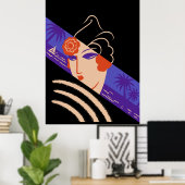 エルテ – Winter Resorts [ナイトバージョン] ポスター (ホームオフィス)