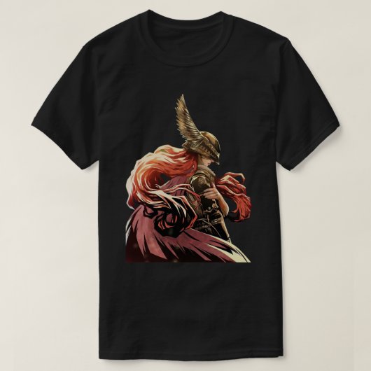 エルデンリングや輪マレニアアートエッセンシャル Tシャツ (デザイン正面)