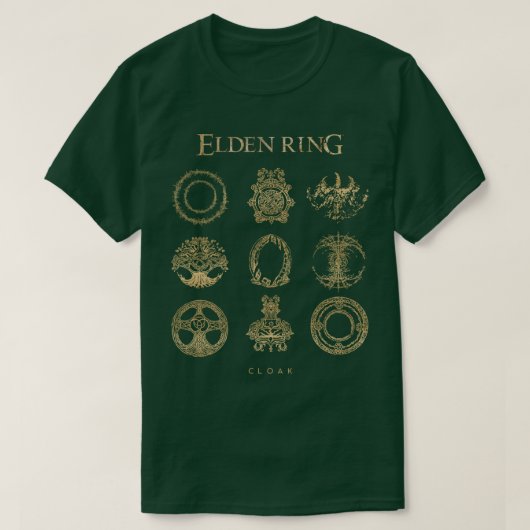 エルデンリング ゴールドマジックシンボル Tシャツ (デザイン正面)