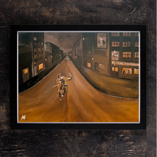 エルトロトルラド絵を描ズバイアルフレッドキツネ キャンバスプリント